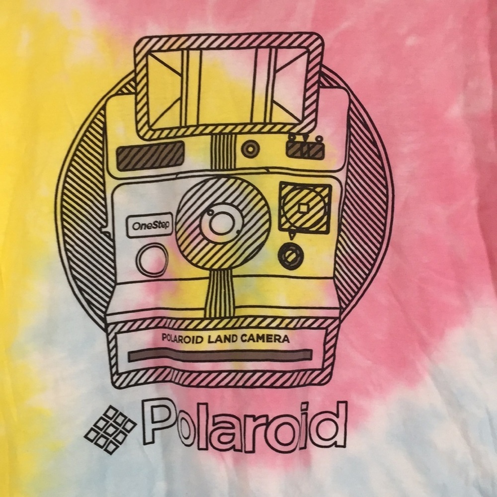POLAROID Graphic Tee Tie-Dye Juniors Medium (7-9)